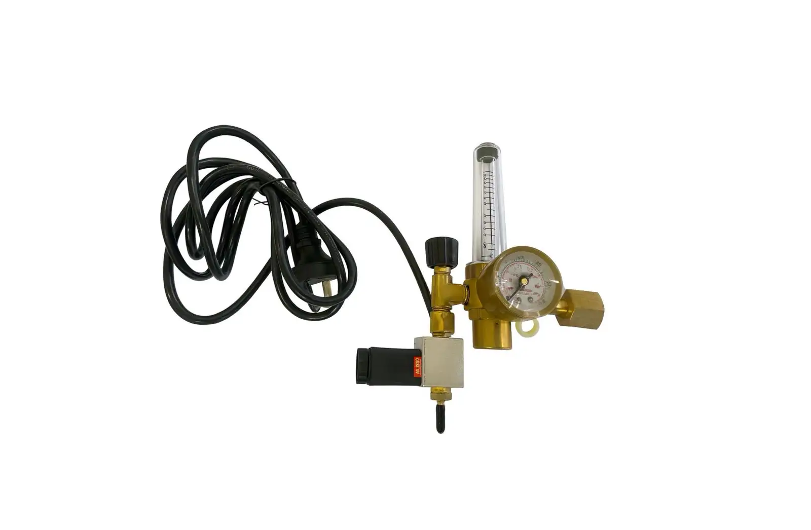 Válvula Reguladora de CO2 con Válvula Solenoide 220v